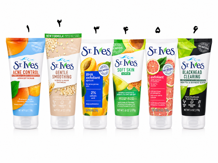 انواع اسکراب st.ives